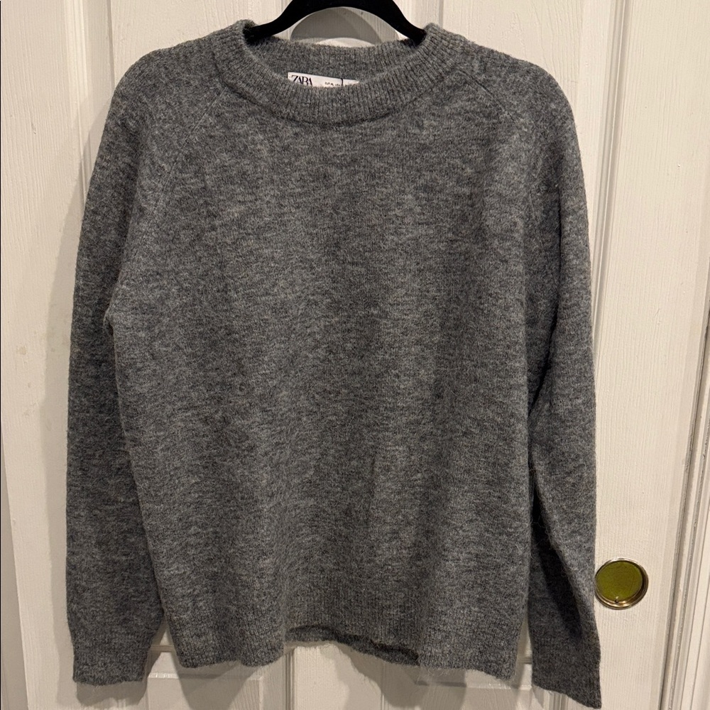 Zara Charcoal Knit Pullover BRAND NEW WITH TAGS